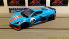 Afx Racing H o  Scale Slot Car Body Only 2022 Corvette C8 Gulf Light Blue orange