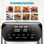 Freidora De Aire De Gran Capacidad De 6 2 Litros  Sin Aceite  1500 W  Ideal Para