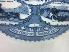 Flow Blue Souvenir Bisbee Arizona Plate Brewery Gulch Mine Copper Queen Hotel