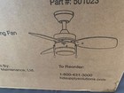 Seasons Led 32  Brushed Nickel Ceiling Fan 3 Blade  wide 