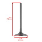 Intake Valve For Kawasaki Kx250f 2004 2005 2006 2007 2008 2009 2010 2011-2016