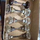 Antique Glass Brass Etc Door Knobs Vintage Lot Of 5 -as Pictured Free Shipping