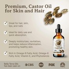 Organic Cold-pressed Castor Oil 100  Pure Hair Growth Skin Nails Lashes