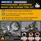 Professional Brake Line Flaring Tool Kit For 45 Degree Single  Double And Bub   