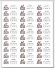 150 Flamingos On Bench Mailing Return Address Labels Personalized