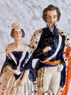 Staffordshire Titled Queen Victoria King Of Sardinia Figural Group 14  19th C