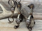 Jerry Wallace Double Mount Mcchesney Pattern Spurs   Bit - Gorgeous