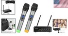 Wireless Microphone System Uhf Dual Channel Handheld Karaoke Party Home
