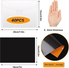 Stamp And Die Storage Kit 40 Pvc Bags And 40 Magnetic Sheets 5 5 X 7 Inch