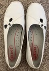 Klogs White Leather Nurse Slip On Shoes Women   s 9 Non Slip Comfort Casual Work