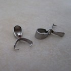 10 Stainless Steel Small Pinch Bails 13mm