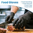 Black Nitrile Disposable Gloves  4 Mil Medical Exam Gloves  Latex   Powder-free 