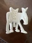 Vintage Hand Carved Bovine Bone Animals Camel Donkey
