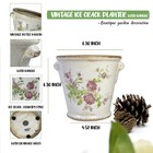 Vintage Ceramic Flower Pot With Drainage Holes For Indoor Outdoor Use