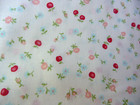 30 s Collection Atsuko Matsuyama Yuwa Tiny Cherry Red  cream Cotton Fabric  Bty