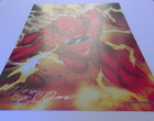 The Flash 11x17  Signed Art Print - Shelby W Robertson - Dc Comics Poster