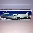 Vintage 1999 Hess Toy Truck And Space Shuttle With Satellite In Original Box