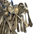 Lot Of 67 Pcs Assorted Silverware Stainless Vintage Flatware Mixed Sizes Random
