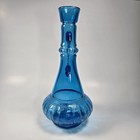 Vintage I Dream Of Jeannie Blue Glass Jim Beam Liquor Decanter Genie Bottle 1973