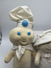 Lot Of 2 Vintage 1972 Pillsbury Dough Boy And Dough Girl Plush Toys