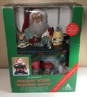 Vintage 1994 Holiday Creations Christmas Animated Scene Painting Santa Musical