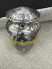 Silver Heart Cremation Urn  Urns For Human Ashes  Large Cremation Urn  Urns