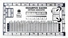 Clearvue Perforation Gauge Clear   Accurate Tool Covered   Uncovered Stamps New