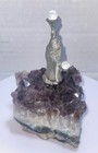 Spoontiques Pewter Figurine Wizard Crystal On Amethyst Base Mythical Collectable