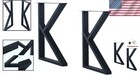 Rustic K-shape Heavy Duty Table Legs  Diy Iron Finish  Easy Installation