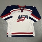 Rare Nike Usa Hockey Jersey 2002 Winter Olympic Team Size Xl