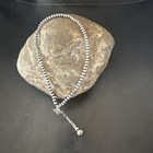 Southwestern Popular Sterling Silver Beads Sterling Silver Necklace 3mm 10 