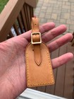 Authentic Louis Vuitton Leather Luggage Tag  