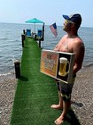 Vintage Early Olympia Beer Light Sign W  Glass Mug Graphic Bar Man Cave