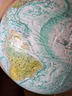 Vintage Replogle World Ocean Series 16 globe 3d Raised Relief Metal Base