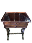 Antique Piemontese Table With Two Drawers 19th Century