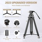 70 8  Professional Heavy Duty Video Camera Tripod With Fluid Head