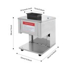 Meat Cutting Machine 150kg h Electric Deli Food Cutter Slicer 15mm Blade 1500w