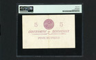Seychelles P11a   1954  5 Rupees   Pmg 35 Queen Elizabeth Ii