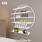 Wall Mounted Round Shape Nail Polish Storage Rack  Holder Display Stand For Nail