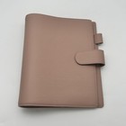 Moterm A5 Genuine Leather Pink Pebbled 6 Ring Planner Binder Organizer