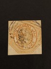 Tasmania Van Diemens Land Stamp Four Pence Imperforated With 4 Margins Rare