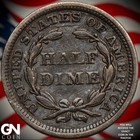 1858 P Seated Liberty Half Dime A2316