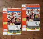 Vintage Wheaties Cereal Boxes - Joe Montana San Fran 49ers Football - Lot Of 2