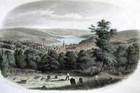Truro Kenwyn Cornwall C1840 Genuine Antique Engraving With Hand Colour
