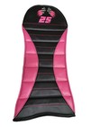 Race Kart Flat Kart Seat Pad With Your Race Number Size Large Pink black