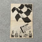 The Cars Rare November 1980 Boston Garden Panorama Tour Poster Type Concert Ad