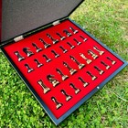 Chess Set Wooden Metal   Gift For Husband  Birthday Gift  Christmas Gift