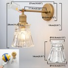 1-light Vanity Indoor Wall Sconce  Brass Vintage Industrial Single Modern Lig   
