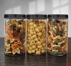 32 Oz Clear Plastic Jars With Lids Storage Containers Wide Mouth Pet Mason Pack