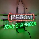Peroni Italy s  1 Beer Neon Sign 19 x12  Bar Store Decor Custom Gift